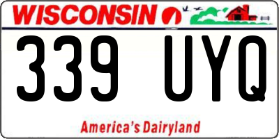 WI license plate 339UYQ