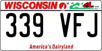 WI license plate 339VFJ