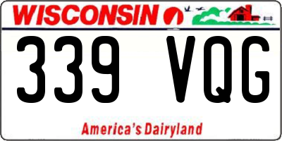 WI license plate 339VQG