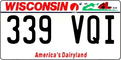 WI license plate 339VQI