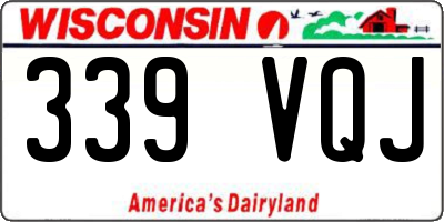 WI license plate 339VQJ