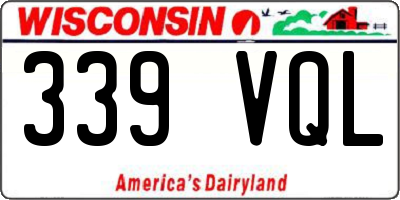WI license plate 339VQL