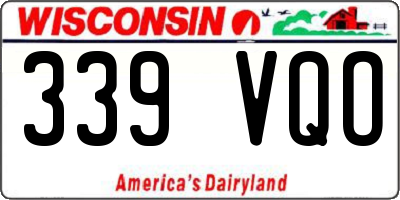 WI license plate 339VQO