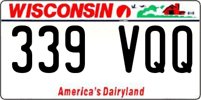 WI license plate 339VQQ