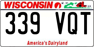 WI license plate 339VQT