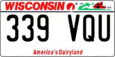WI license plate 339VQU