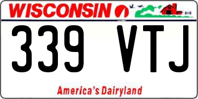 WI license plate 339VTJ