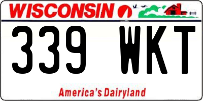 WI license plate 339WKT