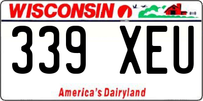 WI license plate 339XEU