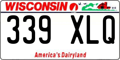 WI license plate 339XLQ