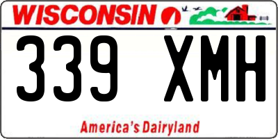 WI license plate 339XMH