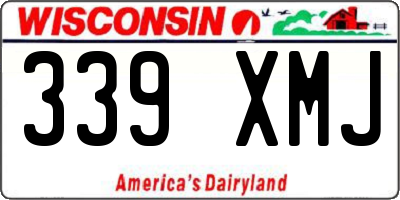 WI license plate 339XMJ