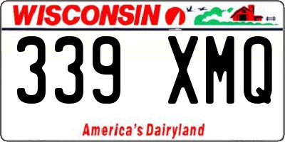 WI license plate 339XMQ