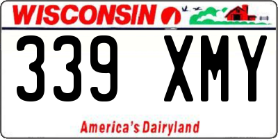 WI license plate 339XMY