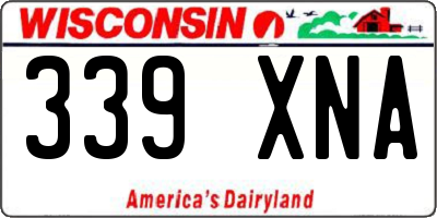 WI license plate 339XNA