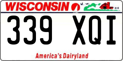 WI license plate 339XQI