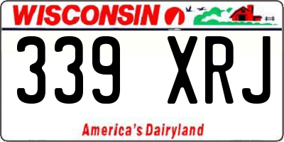 WI license plate 339XRJ