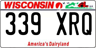 WI license plate 339XRQ
