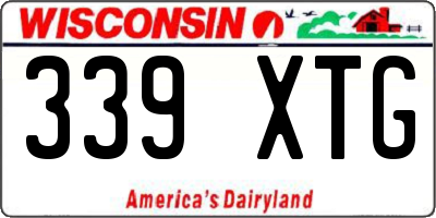 WI license plate 339XTG