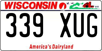 WI license plate 339XUG