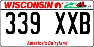 WI license plate 339XXB