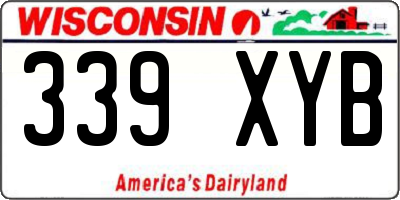 WI license plate 339XYB