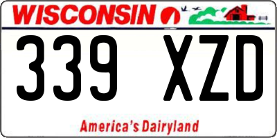 WI license plate 339XZD