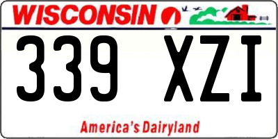 WI license plate 339XZI