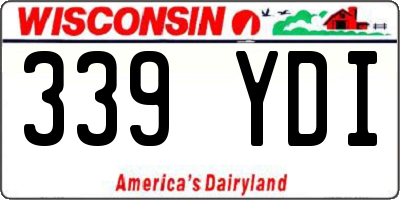 WI license plate 339YDI