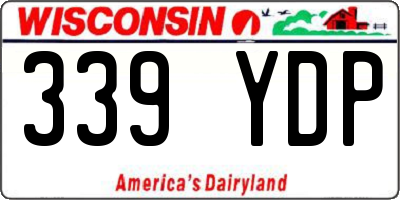 WI license plate 339YDP