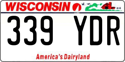 WI license plate 339YDR