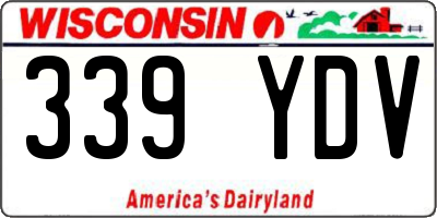 WI license plate 339YDV