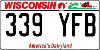 WI license plate 339YFB