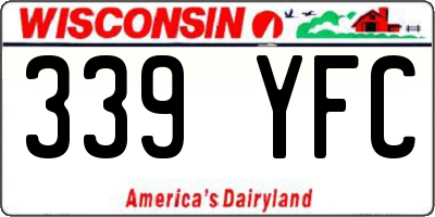 WI license plate 339YFC