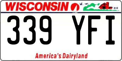 WI license plate 339YFI