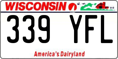 WI license plate 339YFL