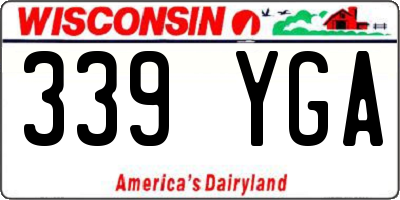 WI license plate 339YGA