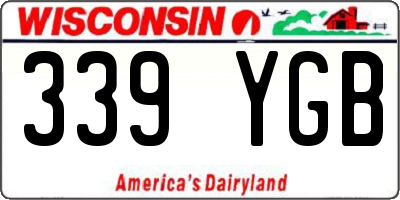 WI license plate 339YGB
