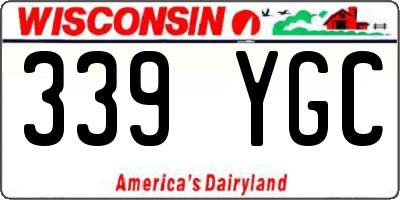 WI license plate 339YGC