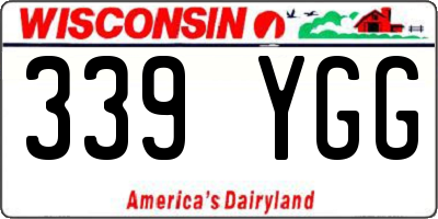 WI license plate 339YGG