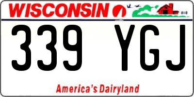 WI license plate 339YGJ