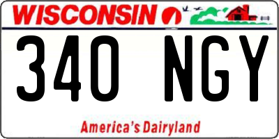 WI license plate 340NGY