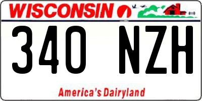 WI license plate 340NZH