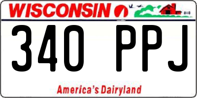 WI license plate 340PPJ