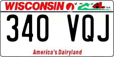 WI license plate 340VQJ
