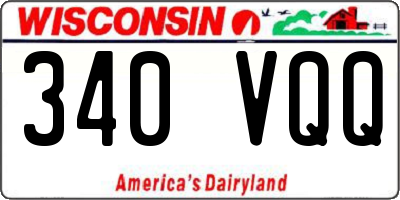 WI license plate 340VQQ
