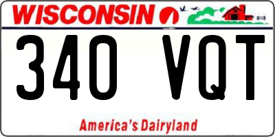 WI license plate 340VQT