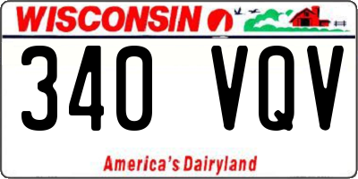 WI license plate 340VQV
