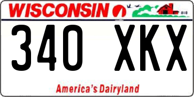WI license plate 340XKX