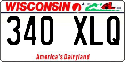 WI license plate 340XLQ